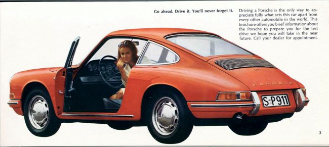 67 Porsche 911 brochure
