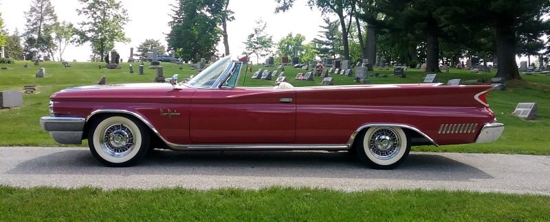 60 Chrysler New Yorker White Convertible Beach Trip Picnic Vintage Very Cool White Red Inteior White Walls Photo 13 x 10 Ready Framing.
